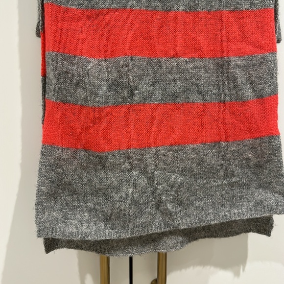 Cashmere scarf grey and pink - Picture 2 of 3